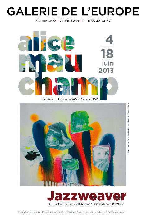 Affiche Jazzweaver : Exposition par Alice mauchamp à la Galerie de l'Europe, en juin 2013